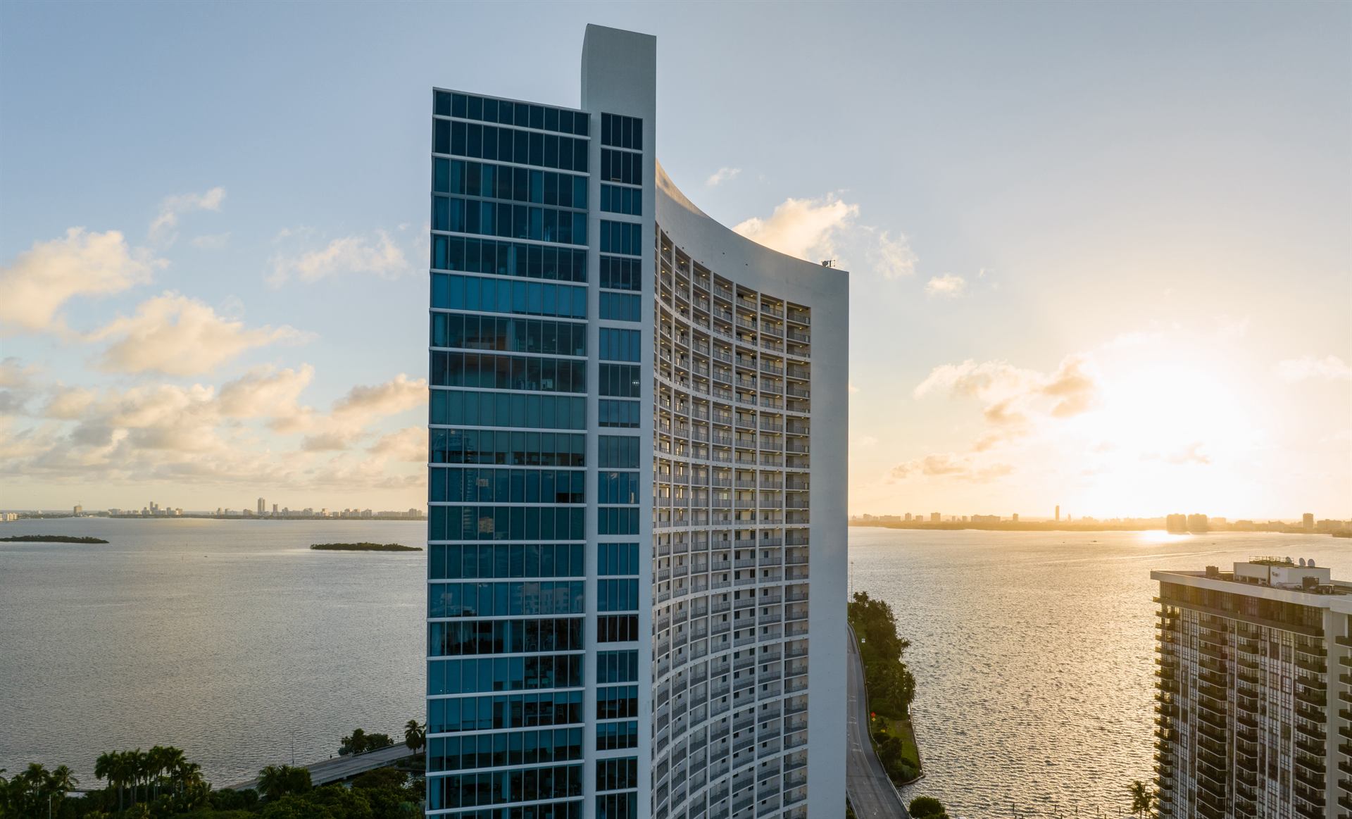 Sunrise bay view from ELLE Residences